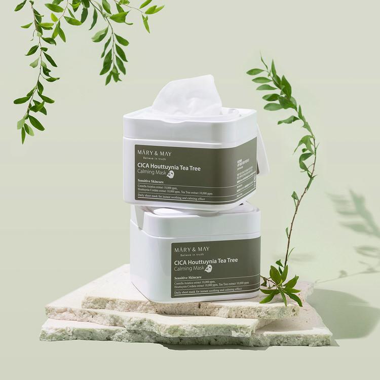 Cica Houttuynia Cordata Tea Tree Calming Mask Pack - 30 sheets