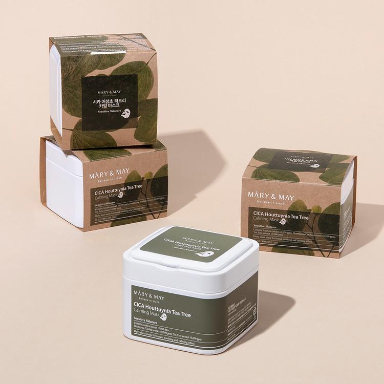 Cica Houttuynia Cordata Tea Tree Calming Mask Pack - 30 sheets