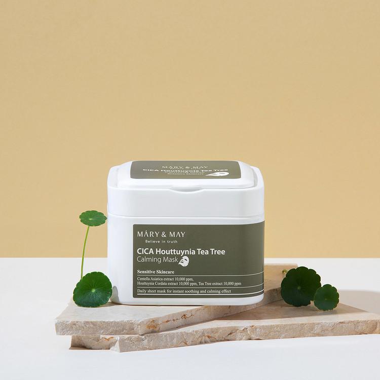 Cica Houttuynia Cordata Tea Tree Calming Mask Pack - 30 sheets