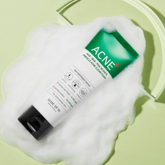 AHA BHA PHA 30 Days Miracle Acne Clear Foam