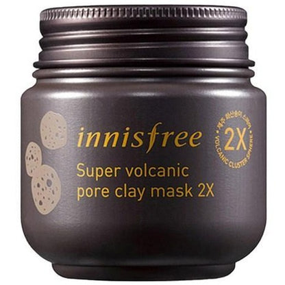 Pore clearing clay mask 2X with super volcanic clusters